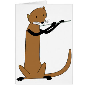 Nutria que toca la flauta