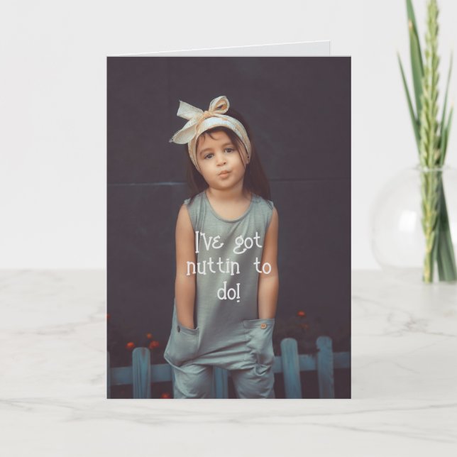 NUTTIN QUE HACER - PENSAR EN TU TARJETA (Anverso)