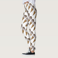 Nutty Buddy Vainilla Helado Cone Foodie Leggings