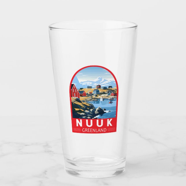 Nuuk Greenland Travel Art Vintage (Anverso)