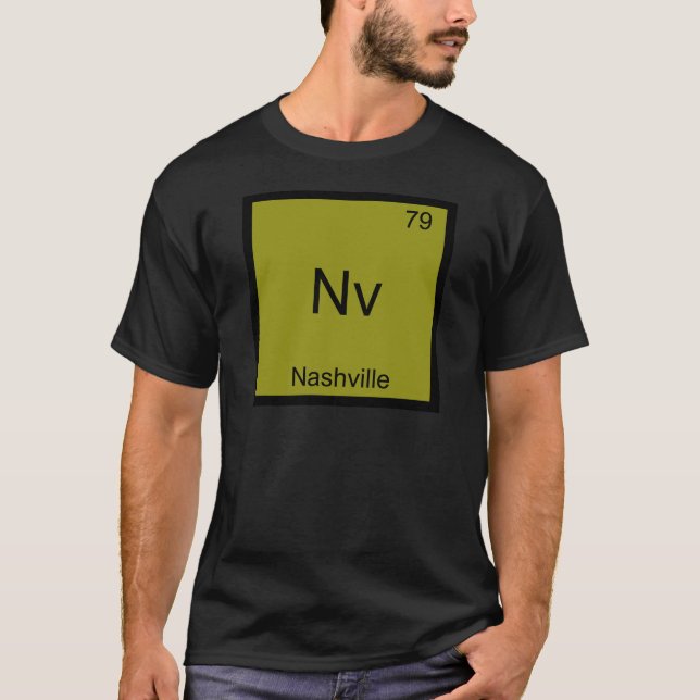 Nv - Camiseta del símbolo del elemento químico de  (Anverso)