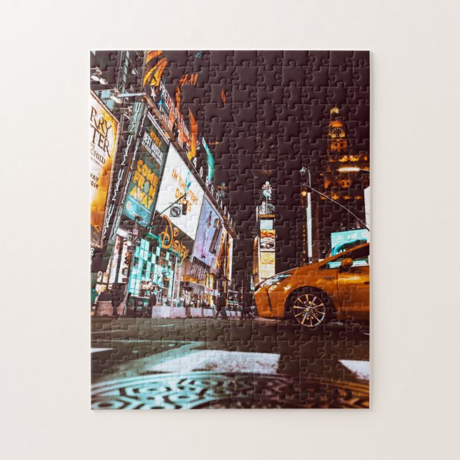 NY Escena Rompecabezas Arduo Arte Ciudad Rompecabe (Vertical)