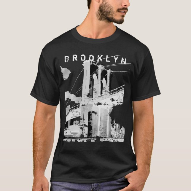 NYC: Camisa del puente de Brooklyn (Anverso)