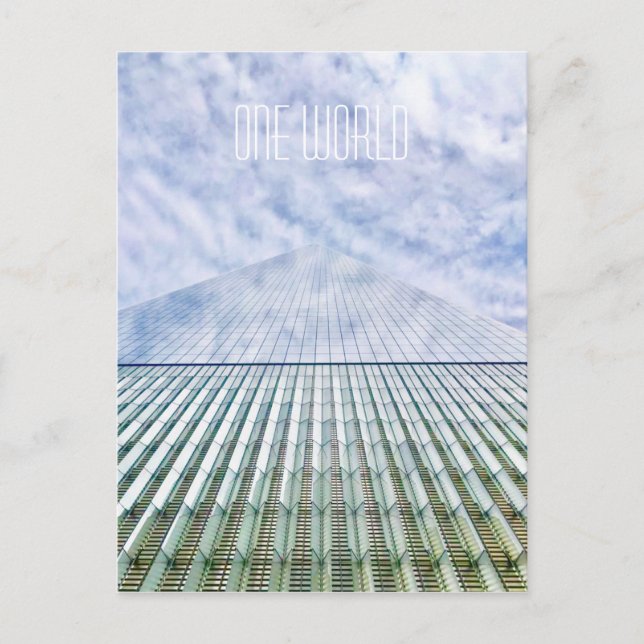 NYC con tarjeta postal de un mundo infinito (Anverso)