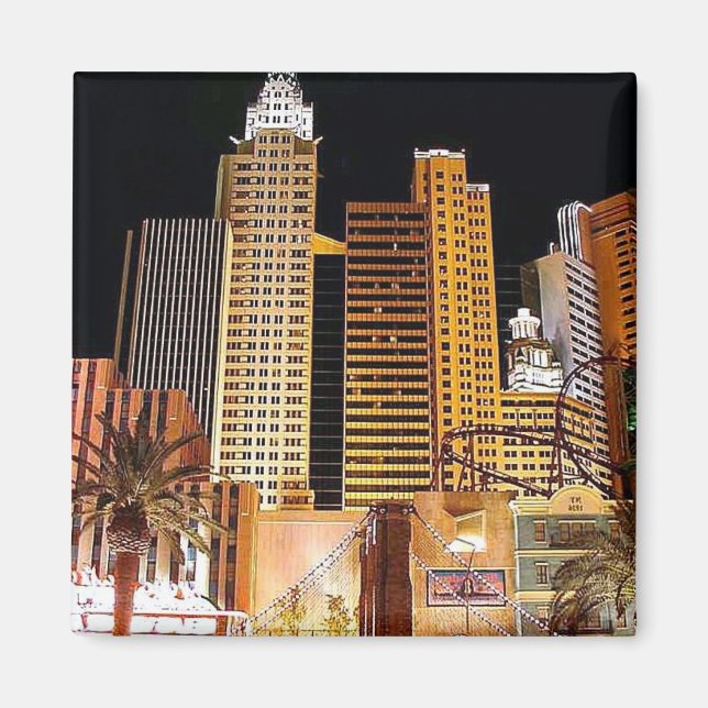 NYC en el imán nocturno (Frente)