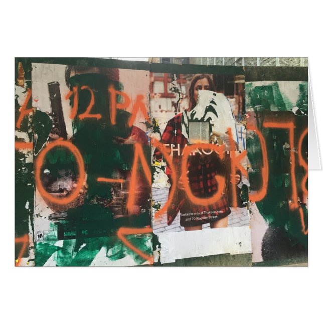 NYC Garment District Graffiti Spraypintura Arte ur (Anverso (Horizontal))