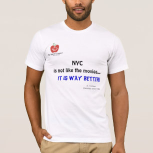 NYC no es como el camisetas de las películas