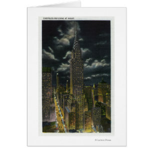 NYC, nuevo edificio de YorkChrysler en la noche #