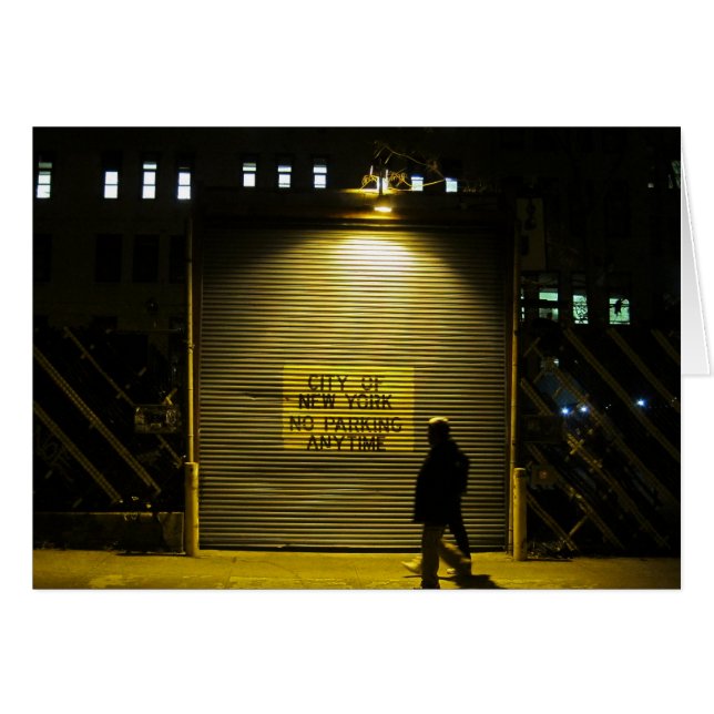 NYC Sin Puerta de estacionamiento 5x7 (Anverso (Horizontal))