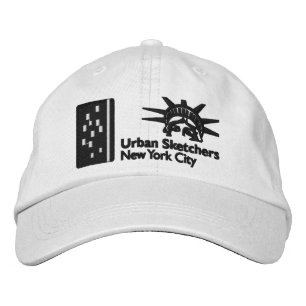 NYC Urban Sketchers Embroidered Gorra