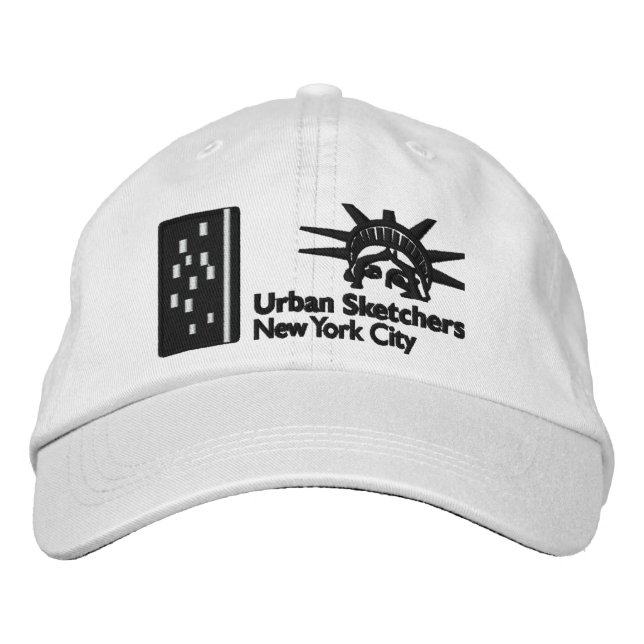 NYC Urban Sketchers Embroidered Gorra (Anverso)