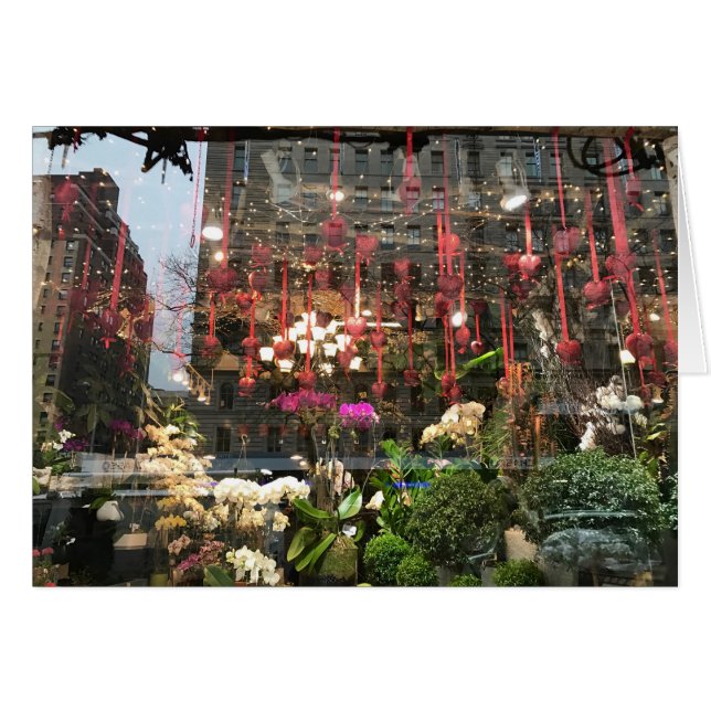 NYC Valentine's Day Heart Flower Shop Window Photo (Anverso (Horizontal))
