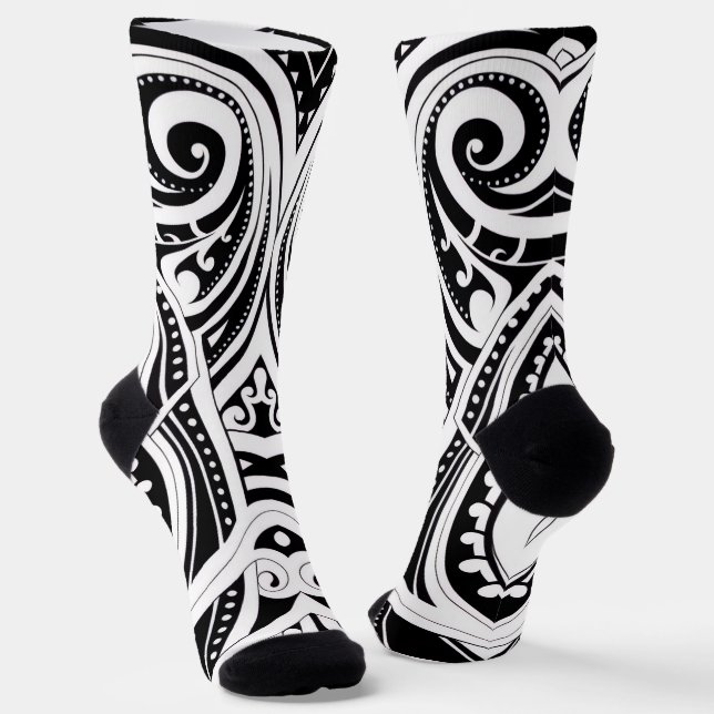 NZKULTURE calcetines diseño único maorí (Angular)