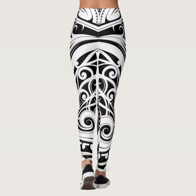 NZKULTURE entrenador leggings único dimisión maorí (Reverso)