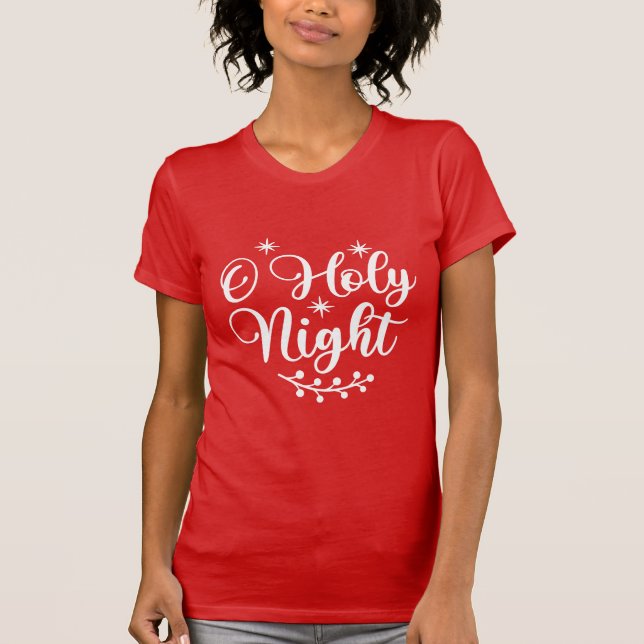 O Camiseta de mujeres de la noche sagrada (Anverso)