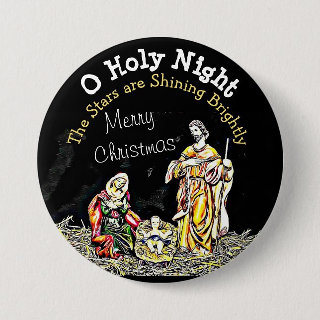 O El botón del niño de la Santa Noche Jesús Navida (Anverso)