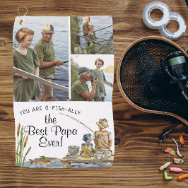 O-Fish-Ally El Mejor Papa | 3 Toalla de Pesca Foto