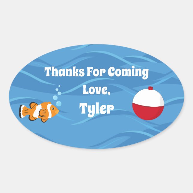 O-Fish-ally Un Fiesta Gracias Pegatina (Anverso)