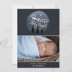 O Holy Night: Notas musicales + Navidades de fotos