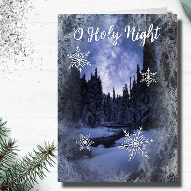 O Navidades Rústicos De Woodland De Noche Sagrada (Subido por el creador)