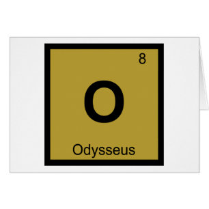 O - Odiseo Química Símbolo de la Tabla Periódica G