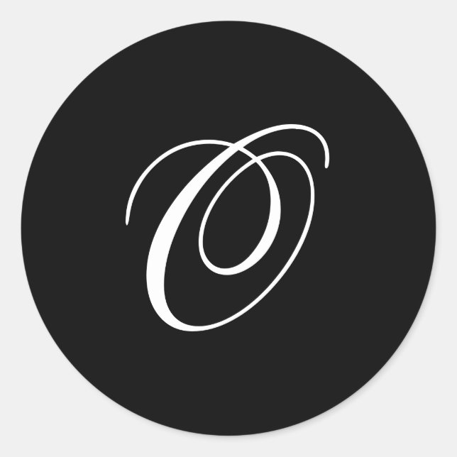 O Pegatinas de monograma (Anverso)