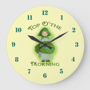 O superior el reloj de pared irlandés de la