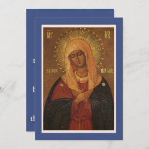 ¡O Theotokos y Virgin Rejoder! Tarjetas de oración