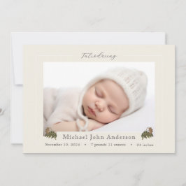 Oak de Otoño deja anuncio de nacimiento de foto de