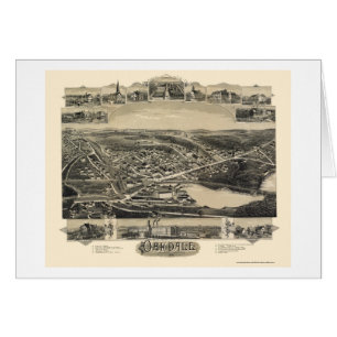 Oakdale, mapa panorámico de las MAMÁES - 1891
