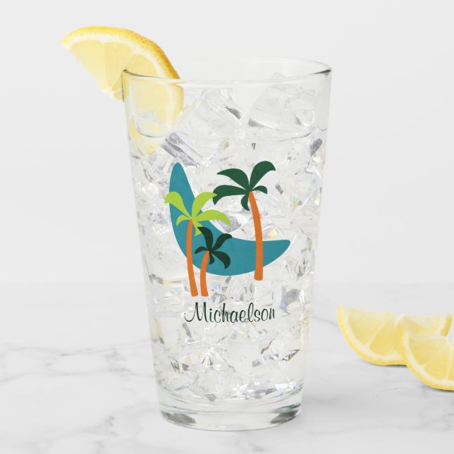 Oasis de Palm Moderno de Mediados del Siglo (Anverso (hielo))