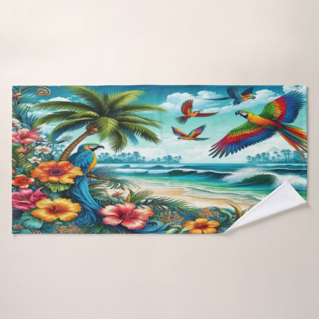 Oasis exótico (Toalla de baño)