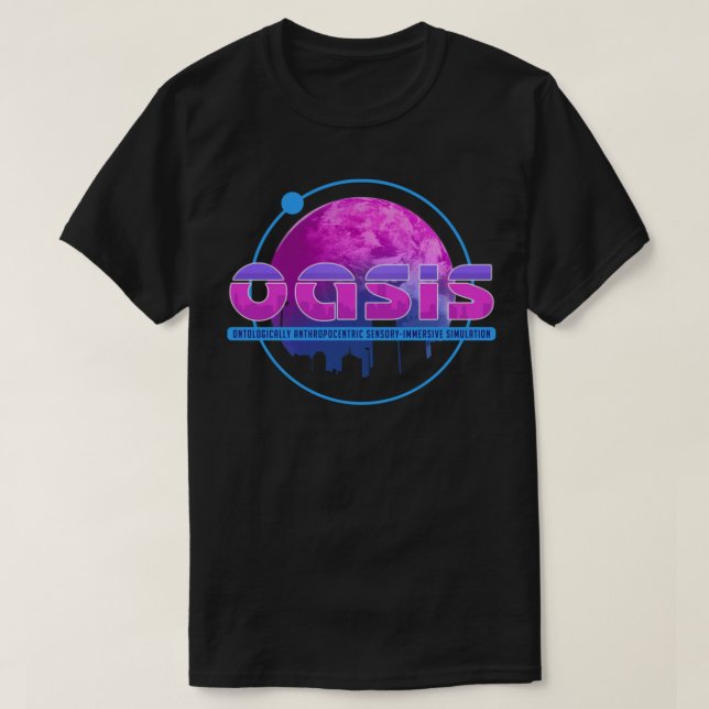 Oasis (Jugador Listo Uno) Camiseta Clásica (Diseño del anverso)