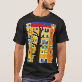 Oasis Urbano: Camiseta de Edificio Estilizado y Co