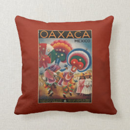 Oaxaca, México Cojín decorativo Poster de Turismo 