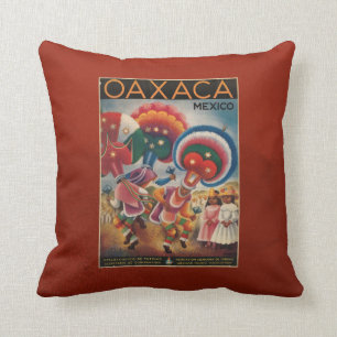 Oaxaca, México Cojín decorativo Poster de Turismo
