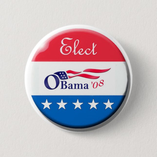Obama 08 elige el botón (Anverso)