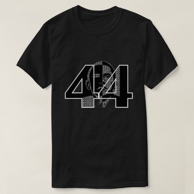 Obama 44.ª camiseta del presidente (Diseño del anverso)