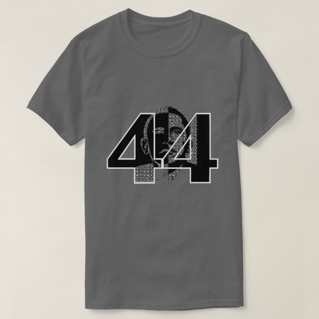 Obama 44.ª camiseta del presidente (Diseño del anverso)