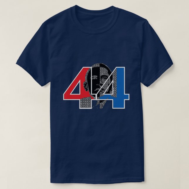 Obama 44.ª camiseta del presidente (Diseño del anverso)