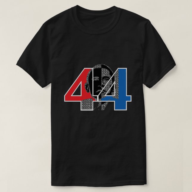 Obama 44.ª camiseta del presidente (Diseño del anverso)