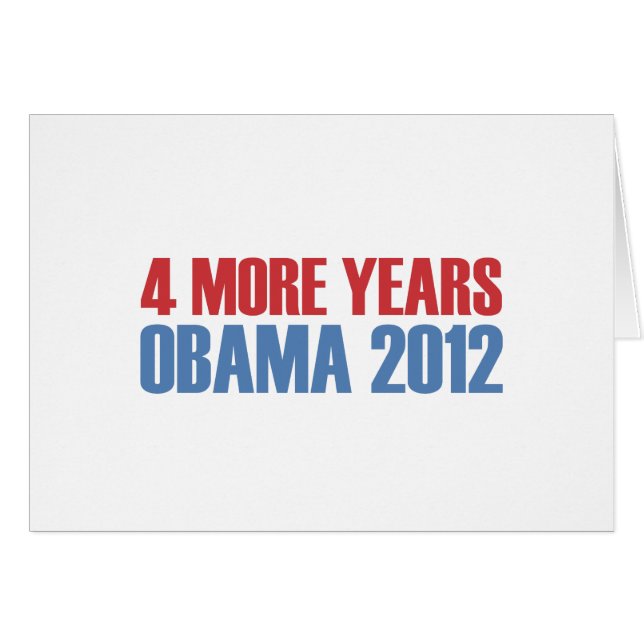 OBAMA 4 MÁS AÑOS (Anverso (Horizontal))