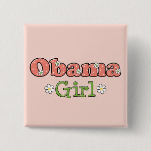 Obama botón Chica Barack Obama