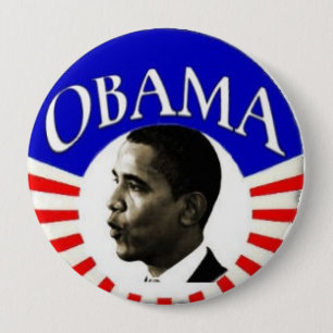 Obama botón de 4 pulgadas