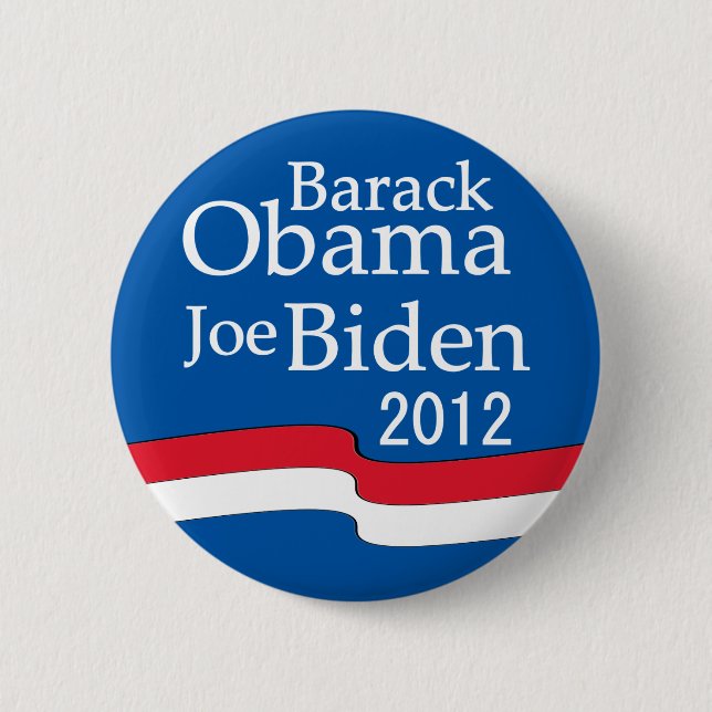 Obama - botón de Biden 2012 (Anverso)