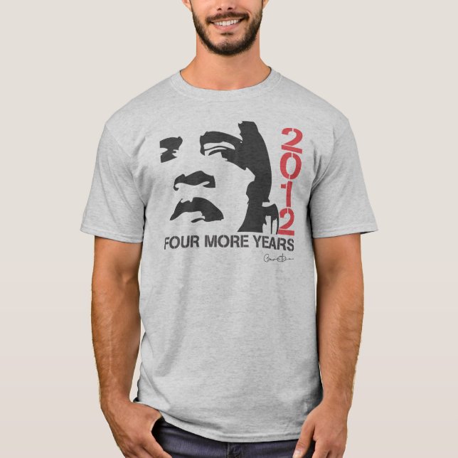 Obama camisa de cuatro más años (Anverso)