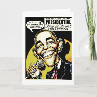 ¡Obama canta! Tarjeta de felicitación