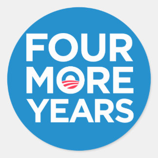 Obama Cuatro años más Pegatinas