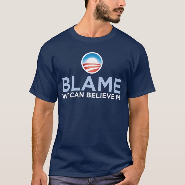 Obama - culpa que podemos creer en camiseta (Anverso)