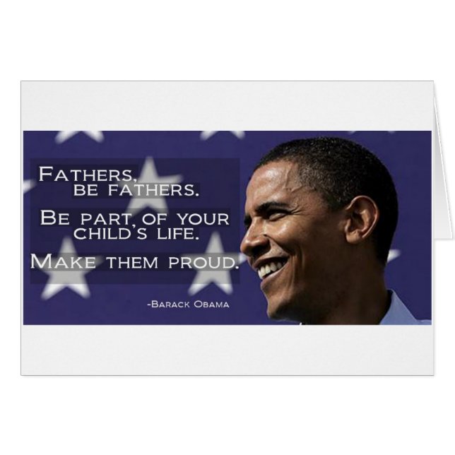 Obama enorgullece a sus hijos (Anverso (Horizontal))